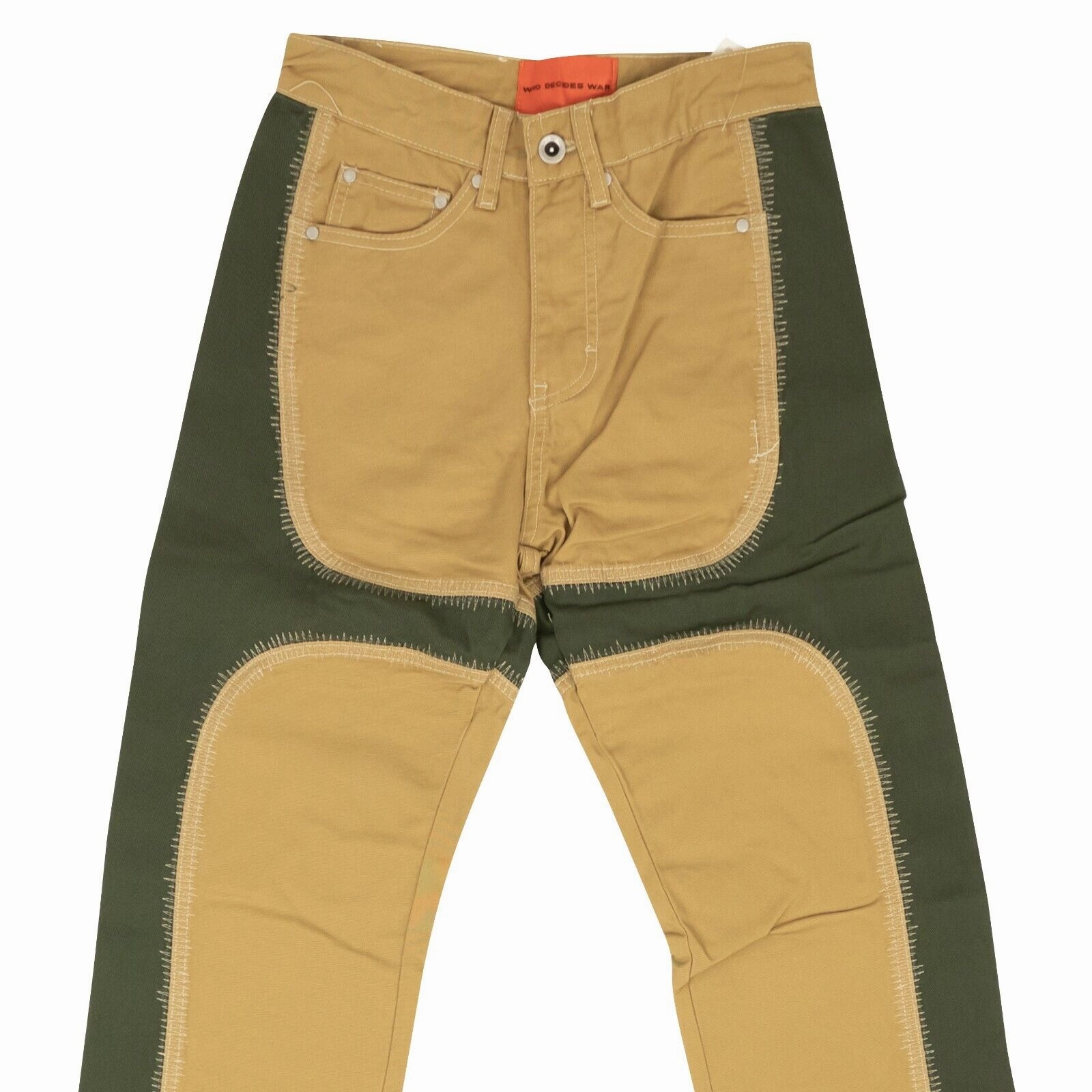 Sandblasted Details Who Decides War Signature Trousers - Khaki