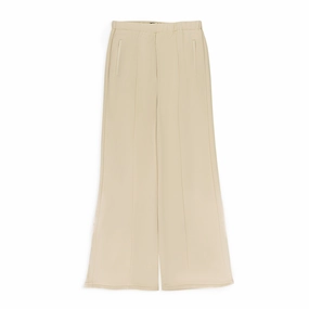 Textured Ribbed Collar WIDE LEG ALABASTER SWEATPANTS