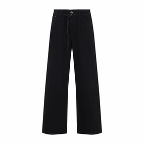 Wide-Leg Black Jeans With High Waist Casual Outfit Streetwear Fan Earthy High Quality