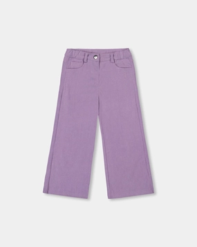 Wide Leg Corduroy Pants Lavender slim fit