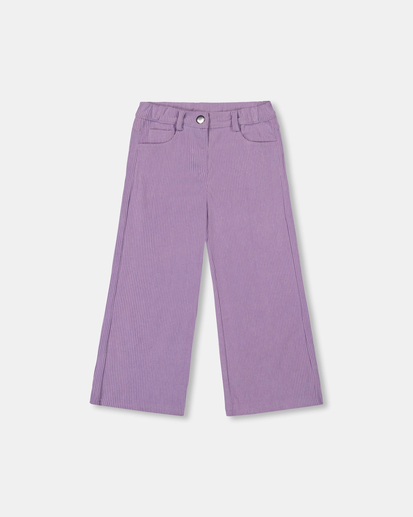 Temperature Regulating Fabric Wide Leg Corduroy Pants Lavender