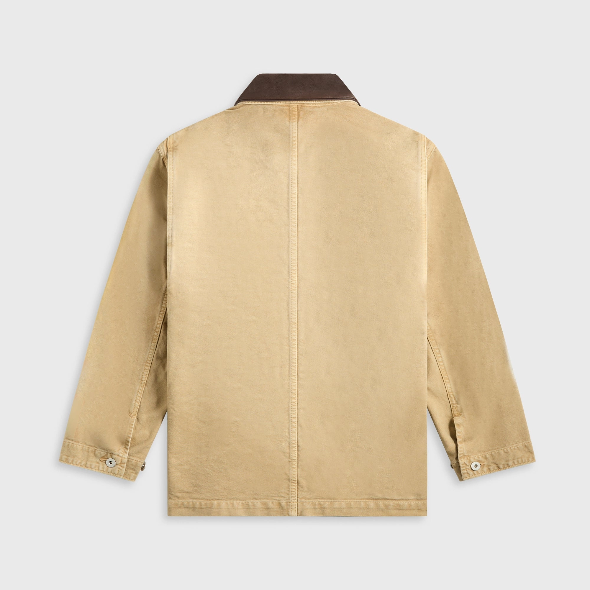 Auralee Organic Cotton Duck Blouson - Light Beige Stretch Fabric HoodedStyle