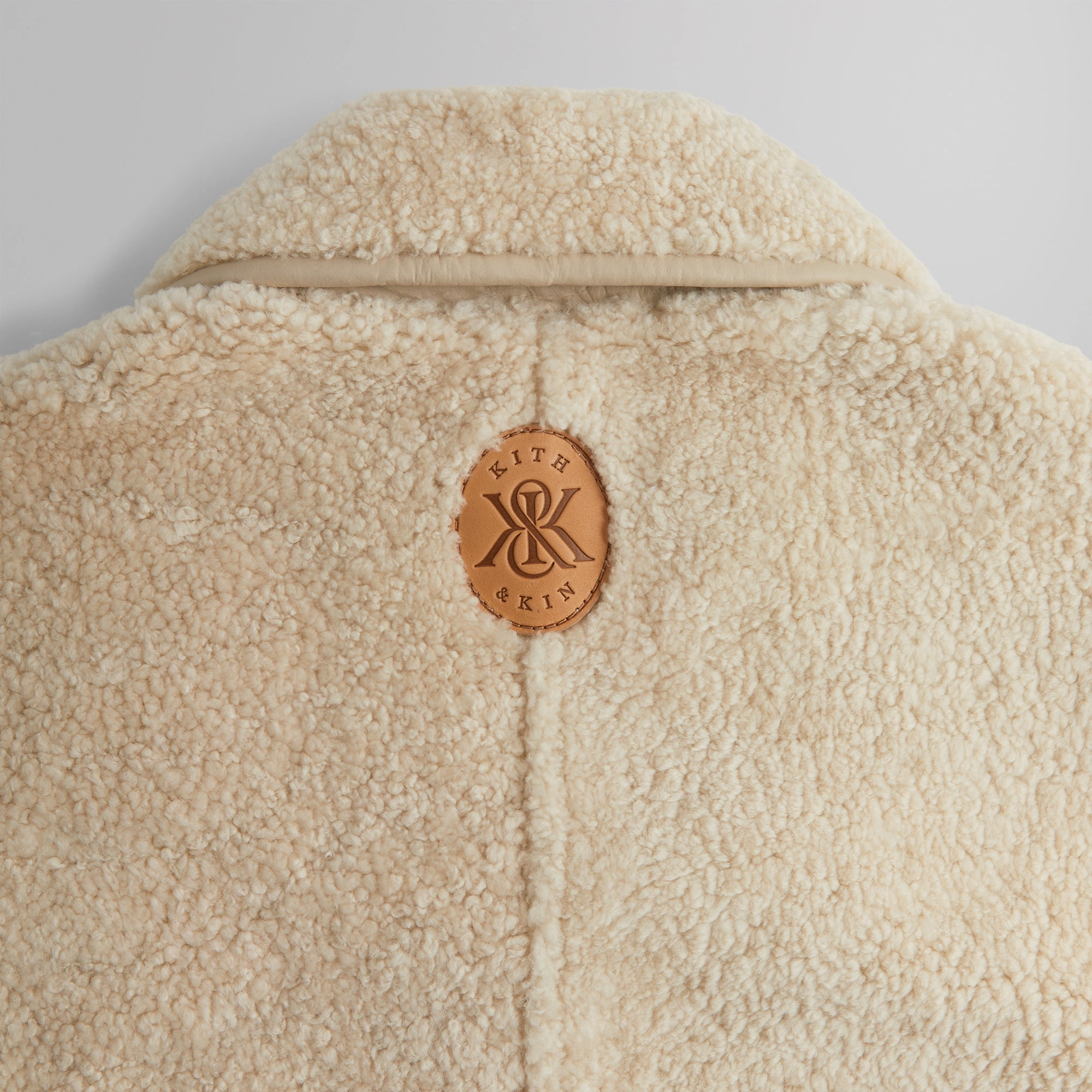 Kith Archer Shearling Jacket - Sector ripstop fabric Rubberized Trims