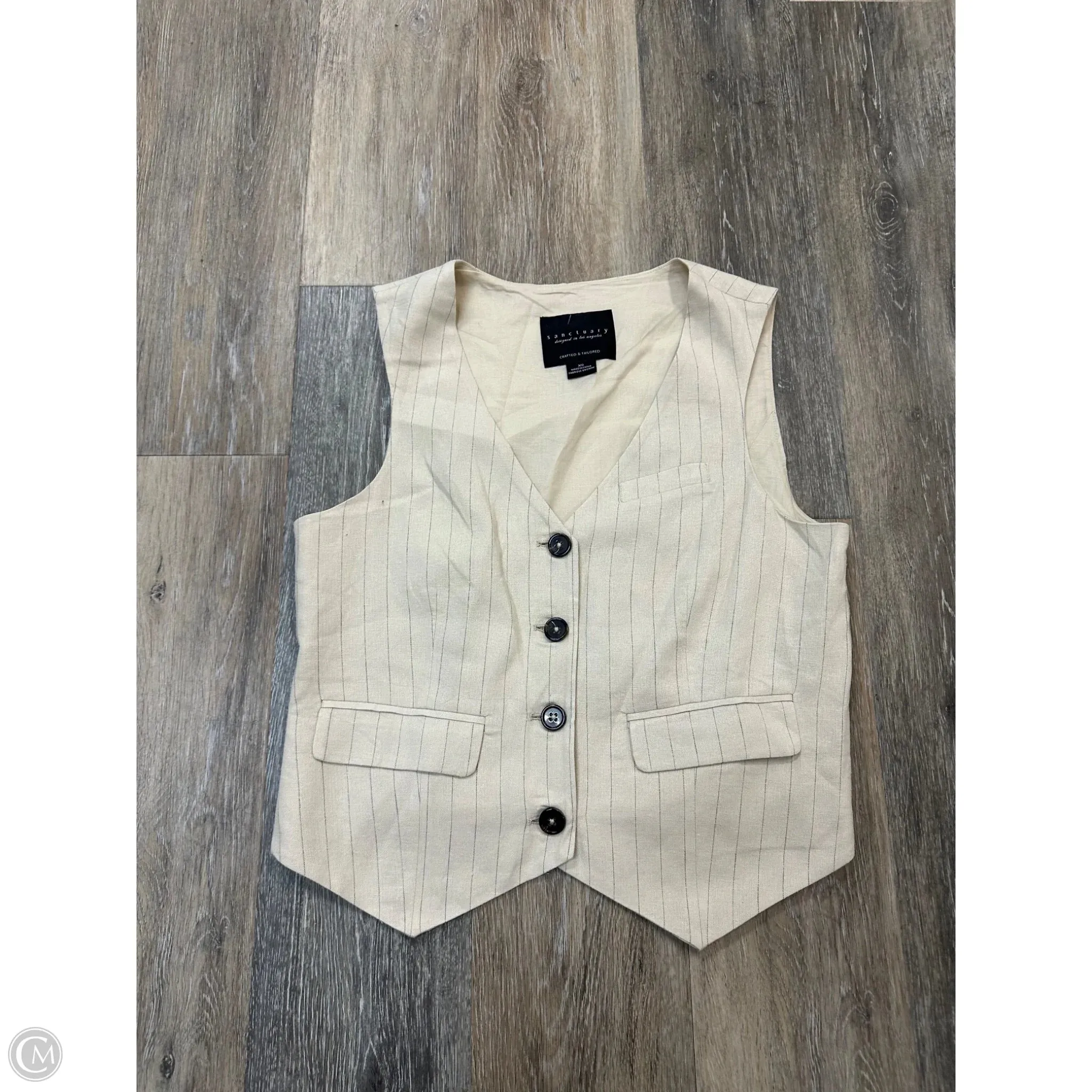 EcoFriendlyDye Vest Other By Sanctuary In Beige, Size: Xs