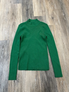 UV Protective Coating Non Closure Collar Sweater By The Nines In Green, Size: S