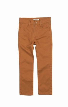Skinny Twill Pants Jeans In Pecan Orange Smart Style Cozy Look