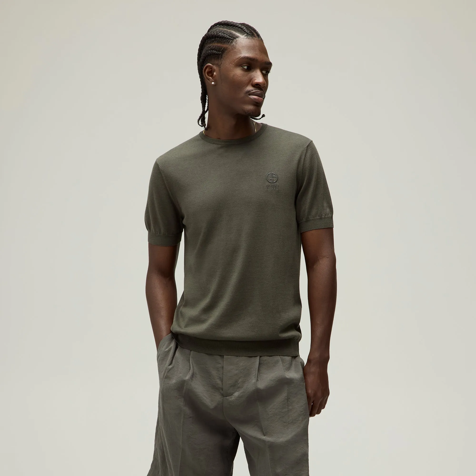 Giorgio Armani & Kith Crewneck Jumper - Seam Luxury Fiber Blend