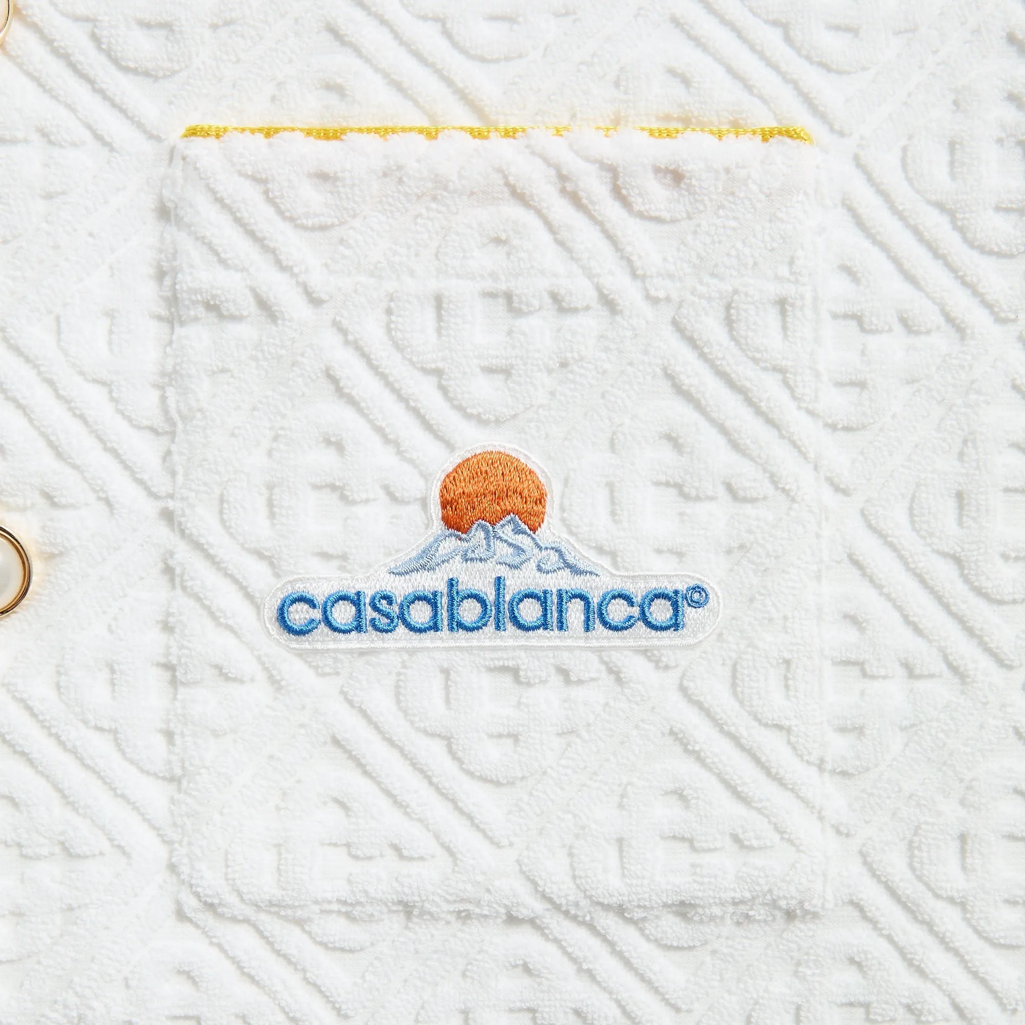 Affordable Luxury Casablanca Towelling Monogram Shirt - Bright White