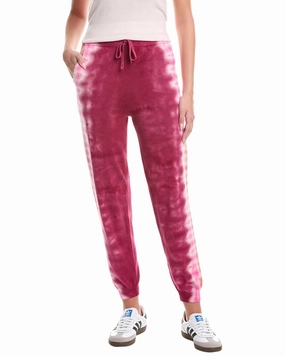 WISPR Burn Out Tie Dye Silk-Blend Jogger Lightweight Jersey Knit