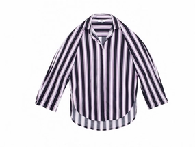Women Paseo Top In Cabana Stripe Odor Resistant Tech Skin Friendly Seams