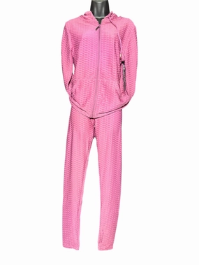 Softened Edges Women's 2-Piece Honeycomb Set In Mauve