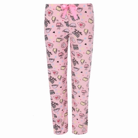 MotionAdaptive Fit Brushed Cotton Women's Coffee Mug Open Bottom Pajama Pants