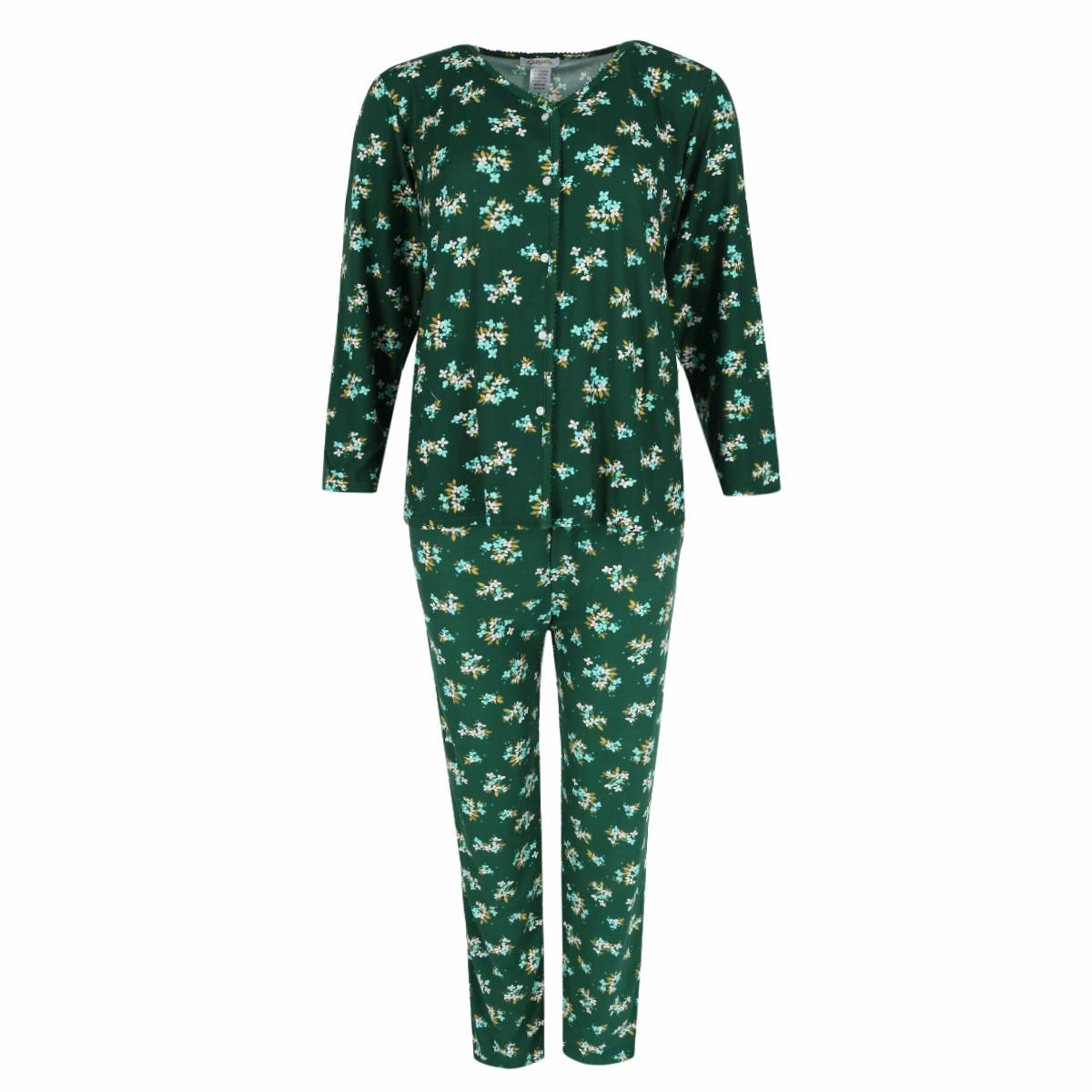Women's Hunter Floral Pajama Set Airflow Optimized Texture