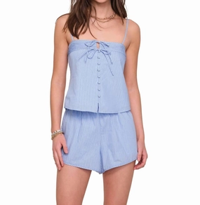 Women's Myrtle Set In Blue Low Maintenance Care Adjustable Drawstrings