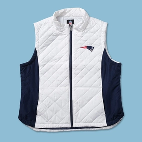 Hooded style Simple Comfort Women's New England Patriots Vest XLarge