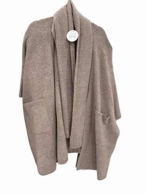 French Terry NoSlip Grip Women's Open Front Kimono In Oatmeal
