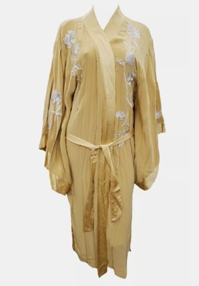 Non Binding Necklines Layered Texture Women's Pastel Reversible Kimono