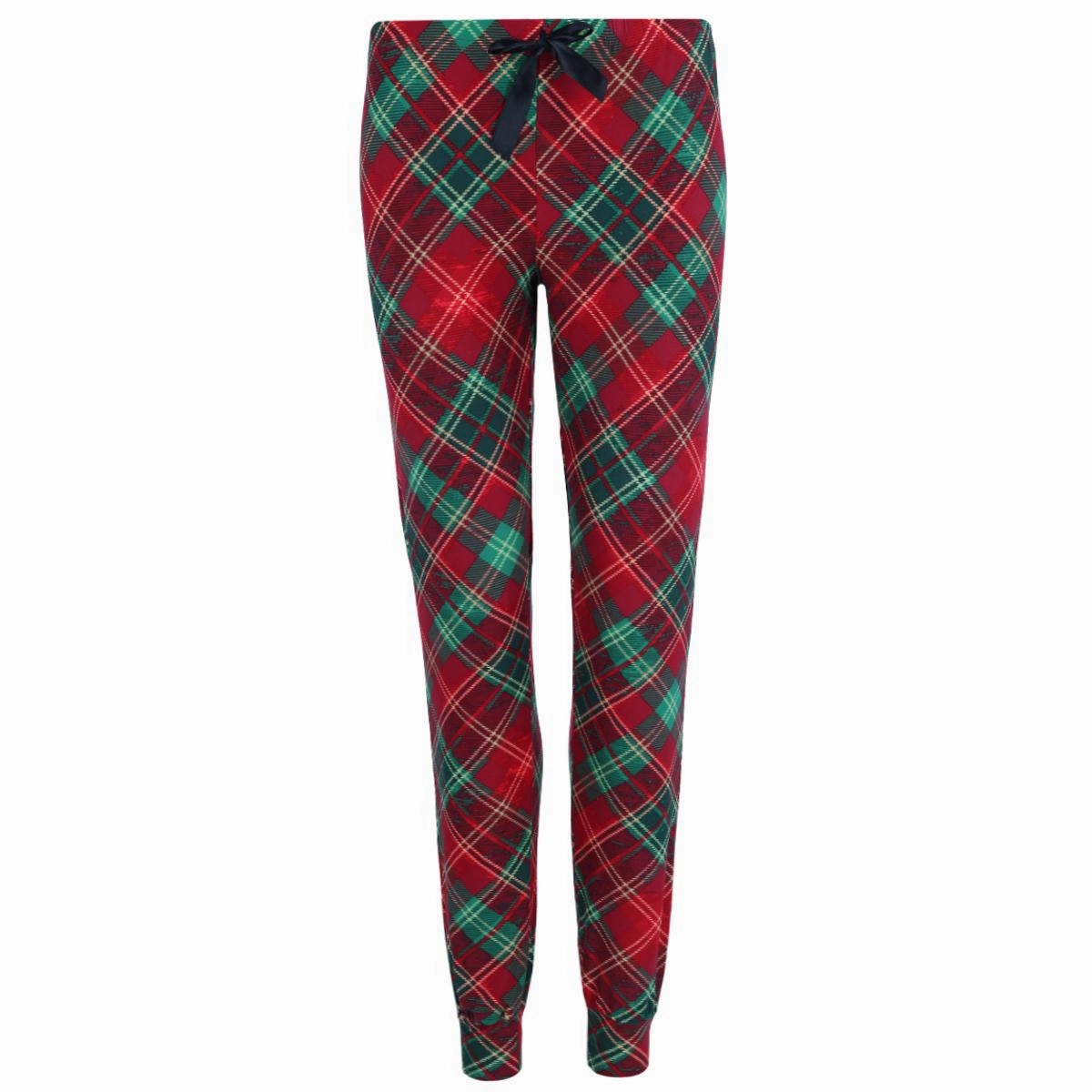 Women's Plaid Jogger Lounge Pants Breathable Mesh Panels