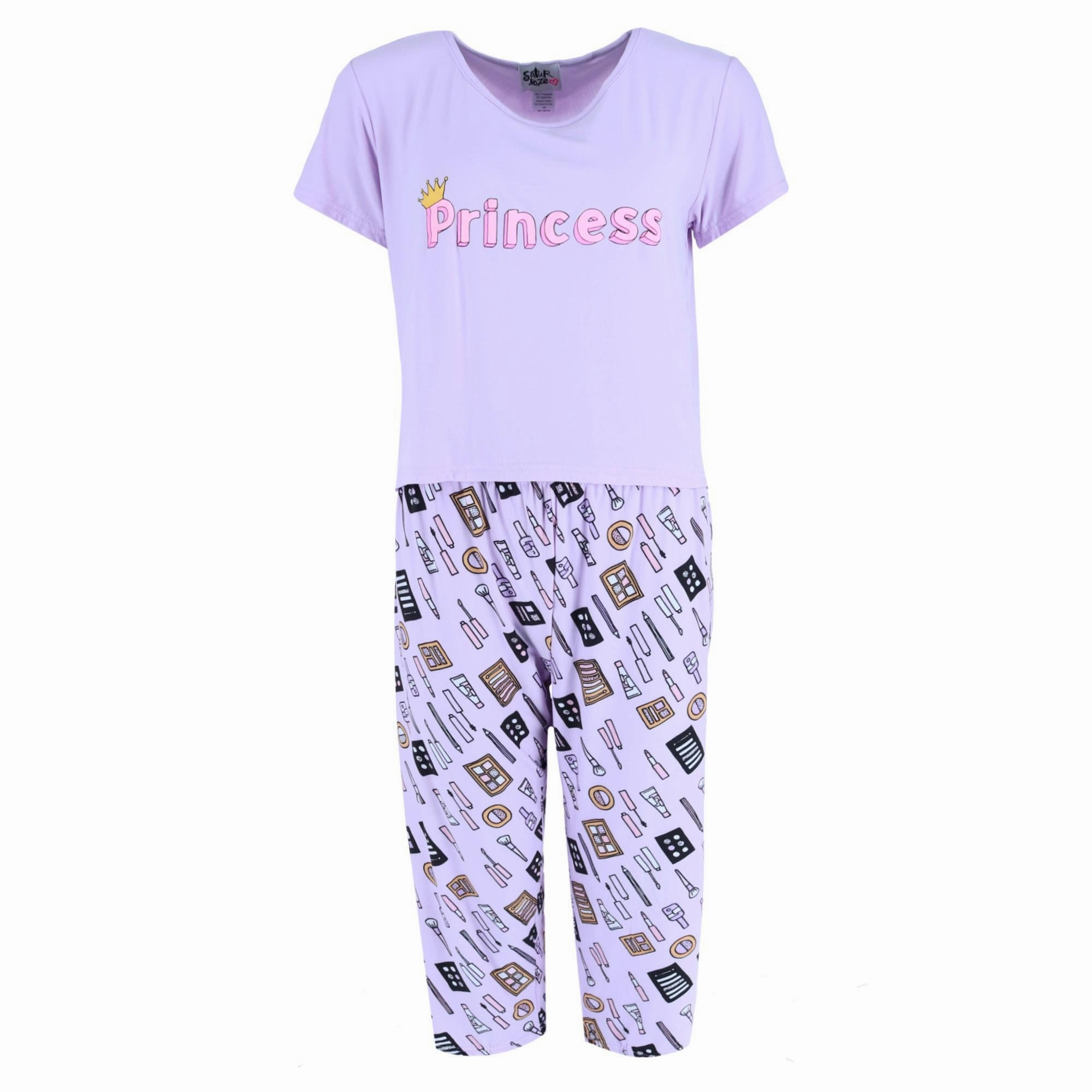 NonIrritating Seam Construction AntiSlip Grip Hem Women's Plus Princess Shirt Makeup Capris