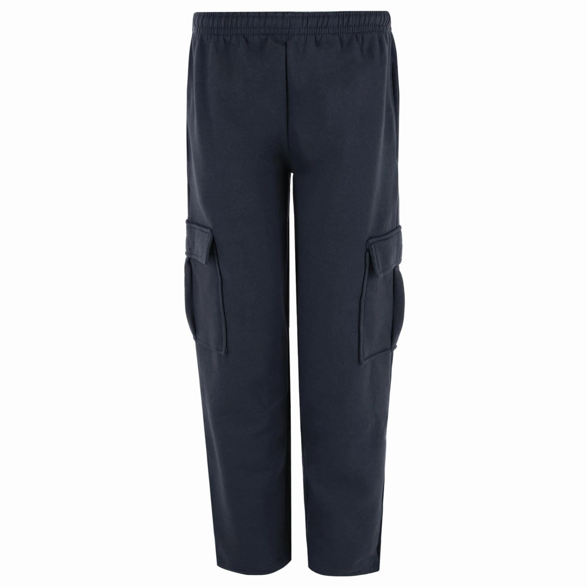 Women's Plus Size Cargo Pocket Sweat Pants FadeResistant Color Butterfly Hem Detail