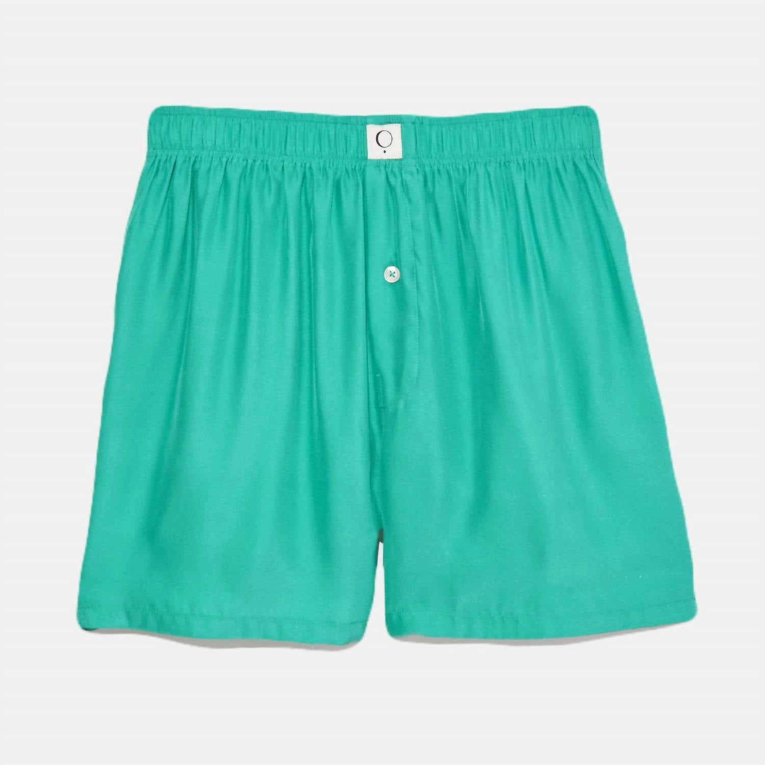 elastic waistband Women's Ravi Washable Silk Boxer In Emerald City