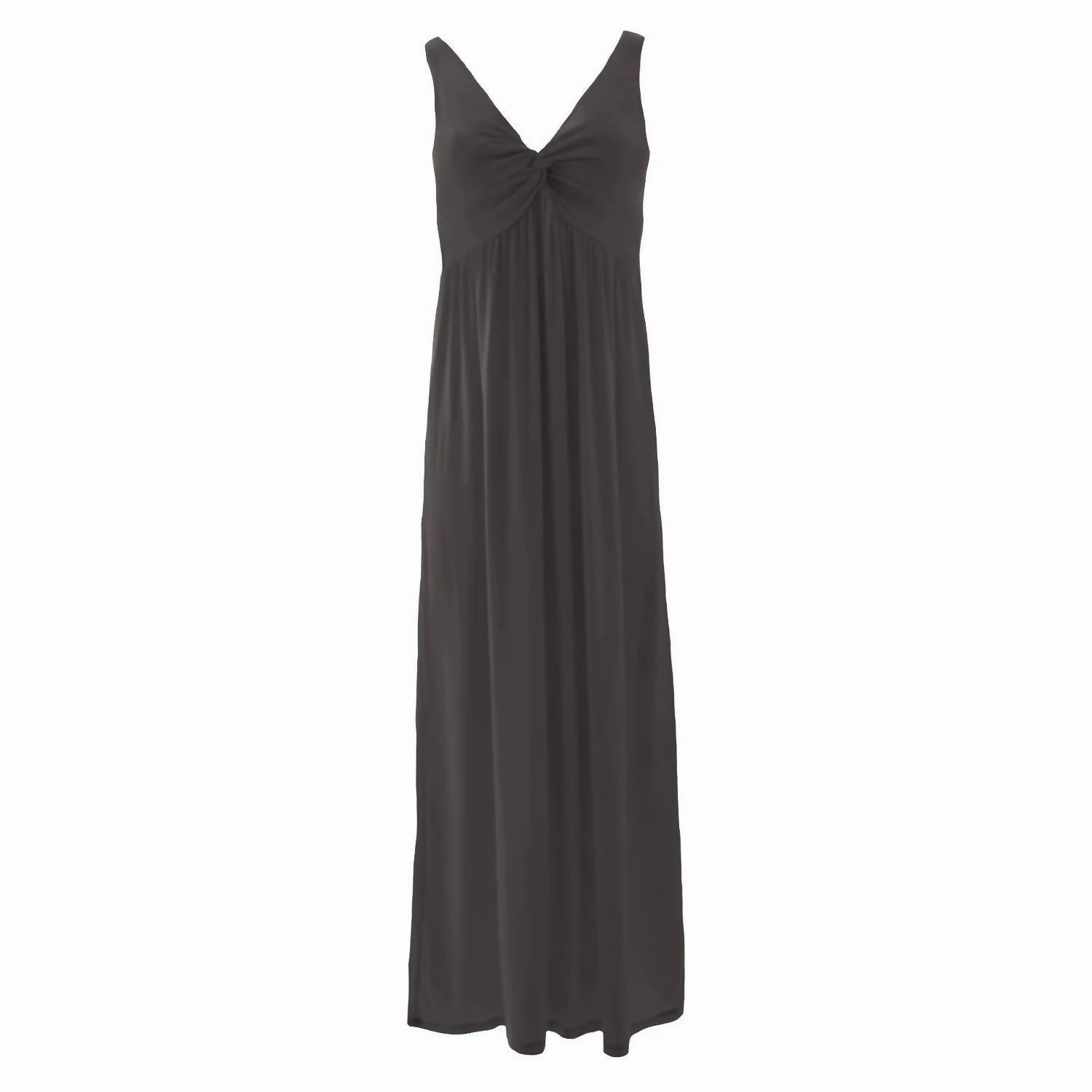 Women's Simple Twist Nightgown In Midnight Stretch waistband
