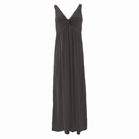 Oversized Comfort Anti Pilling Technology Women's Simple Twist Nightgown In Midnight