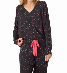 Moisture wicking Women's Sweet Dreams Long Sleeve Top In Black