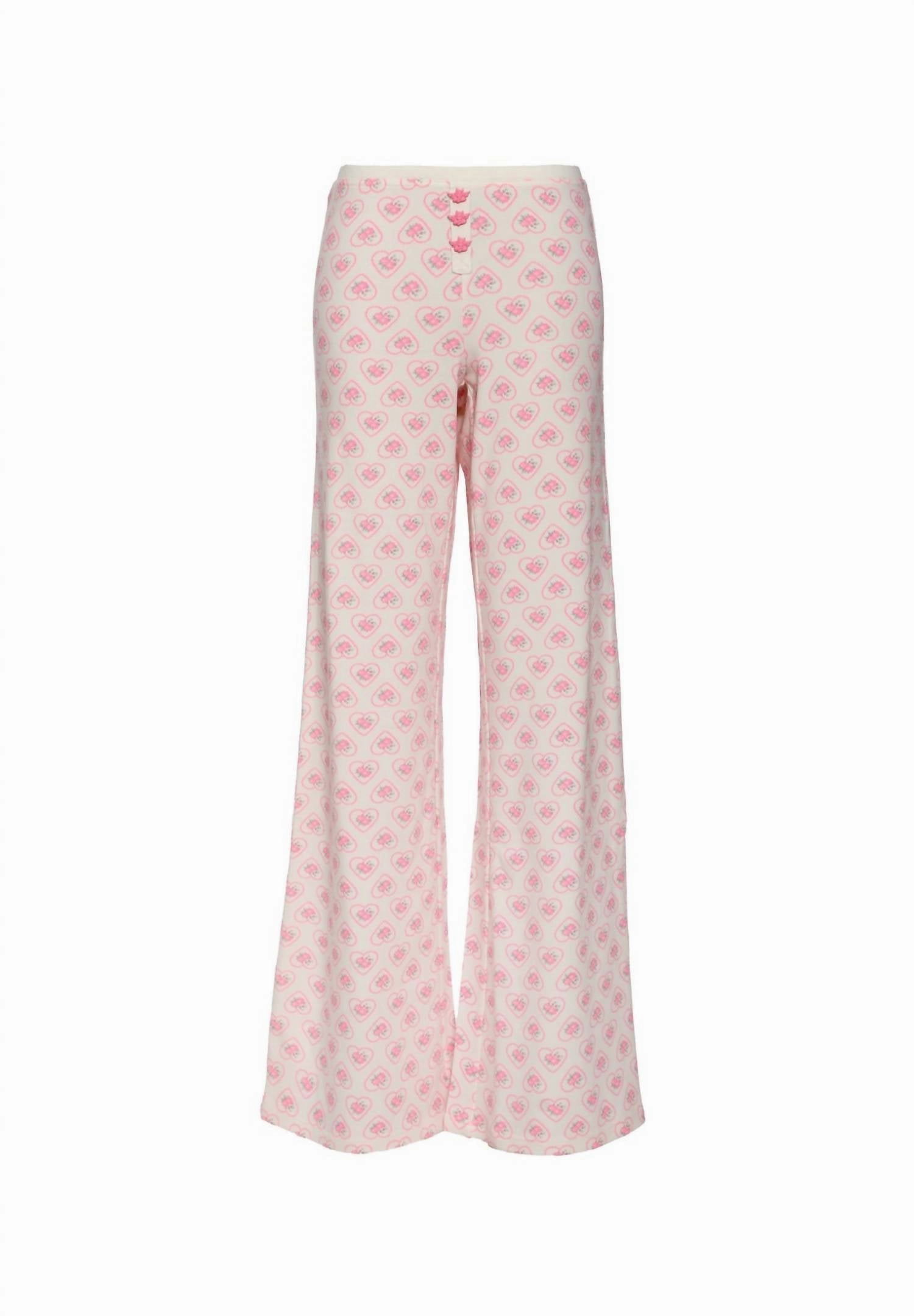 Women's Sweet Sadie Pj Bottom In White Moisture Wicking Fabric