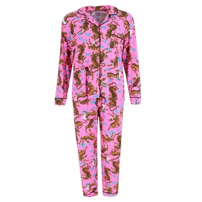 Women's Tiger Notch Collar Set MachineWashable Fabric