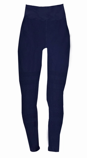Perfectly Fit Women Textured Capri High Rise Leggings In Blue