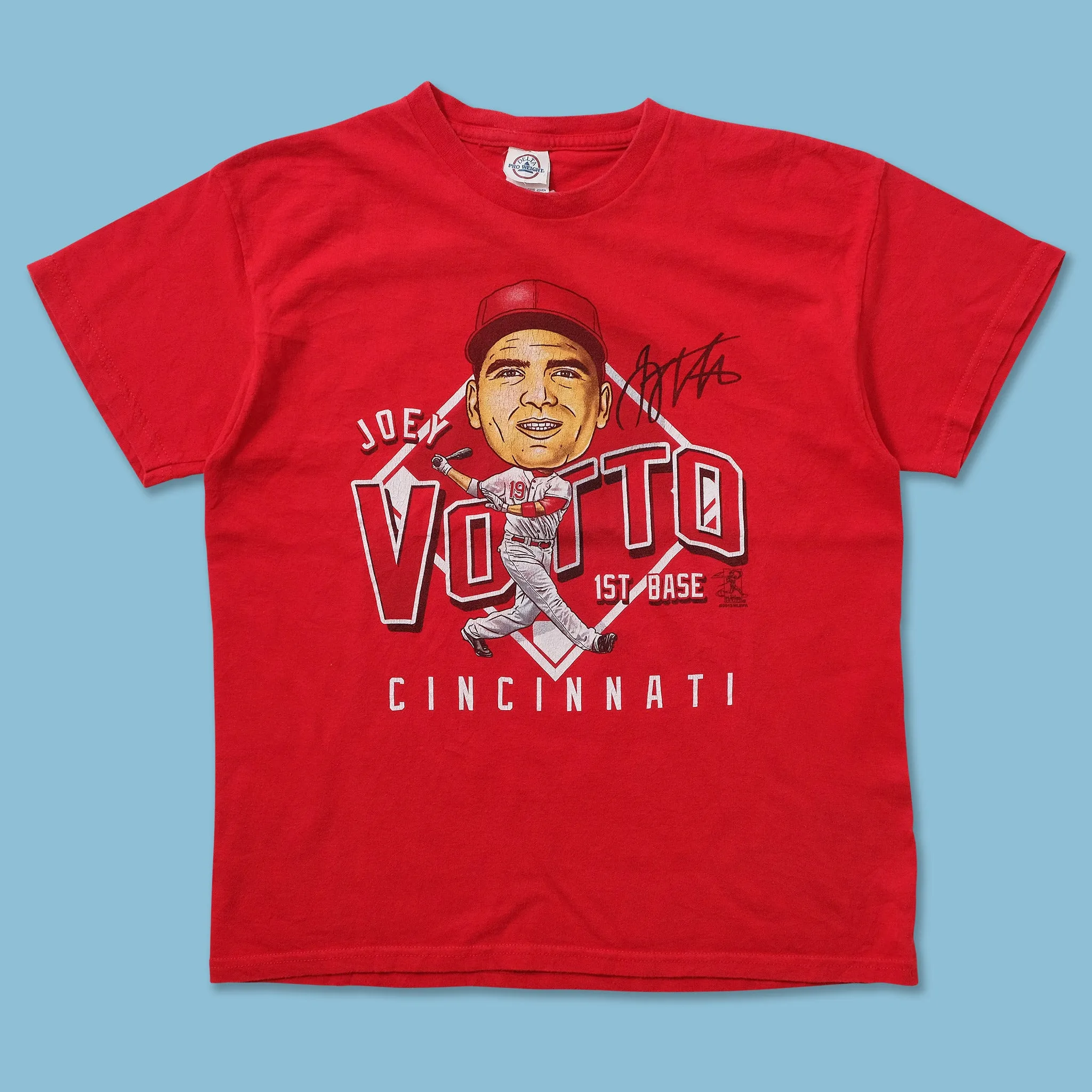 Women's 2013 Joey Votto T-Shirt Small Ribbed Neckline