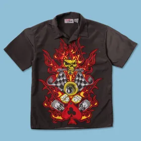 Women's Y2K Skull Shirt Small Geometric Shape Job Interview