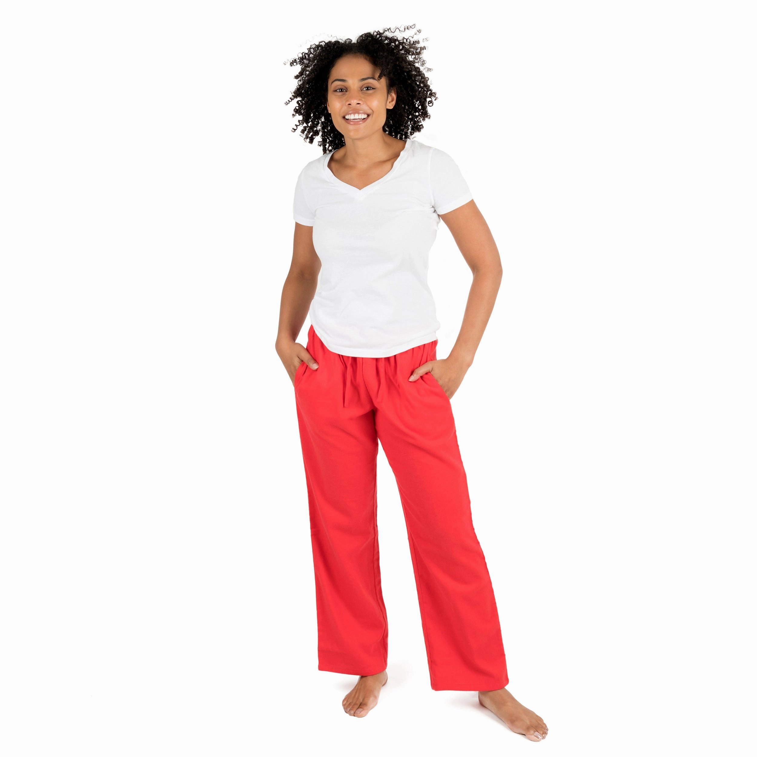 Womens Flannel Pajama Pants OdorResistant Treatment