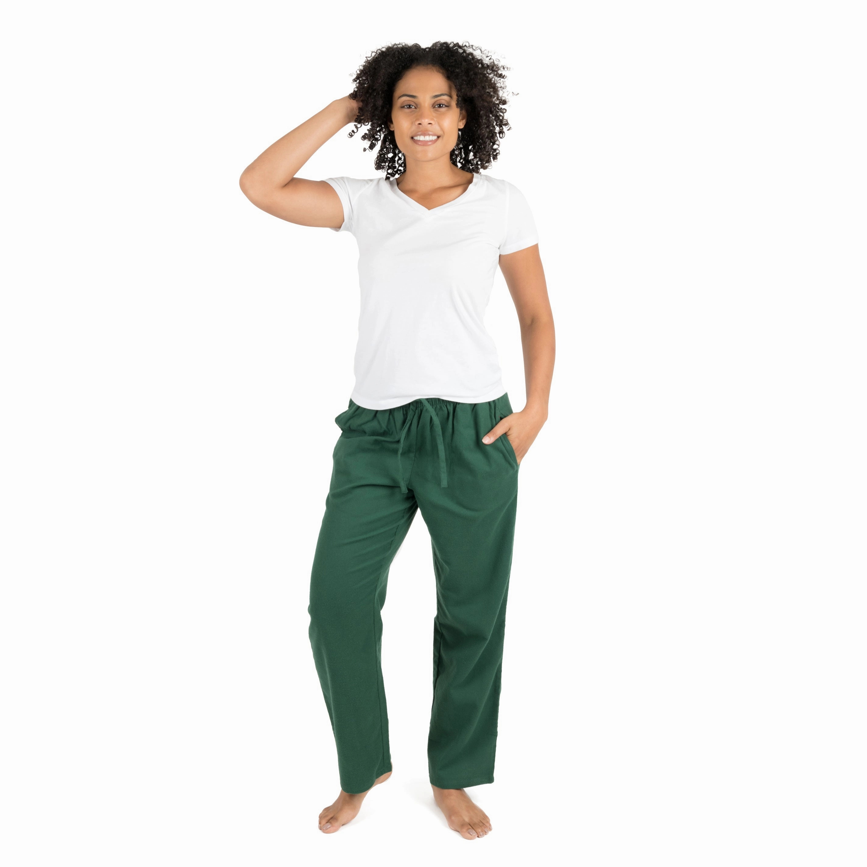 Microfiber Material Womens Flannel Pajama Pants