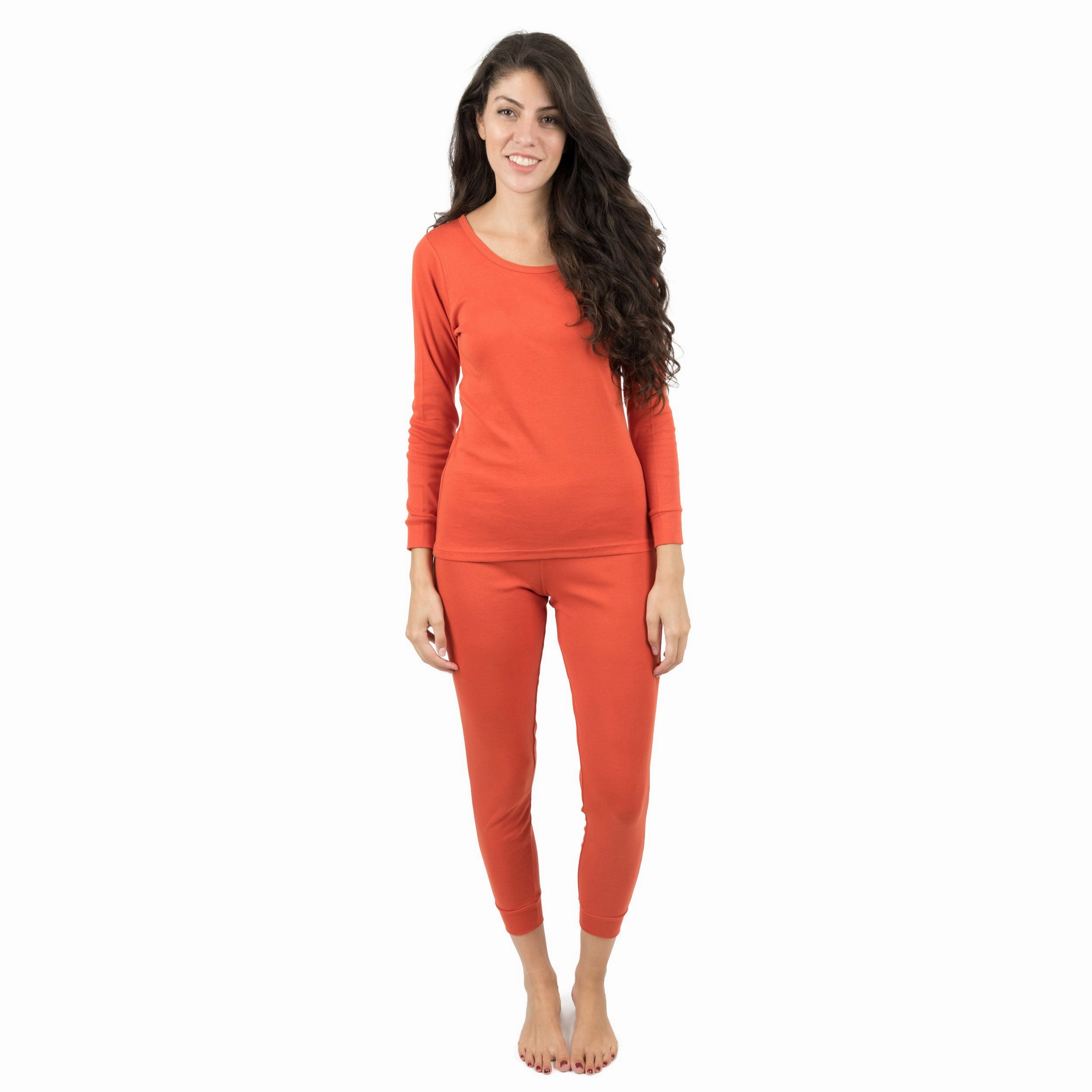 Sustainable Manufacturing All Day Comfort Design Womens Two Piece Cotton Pajamas Classic Solid Color
