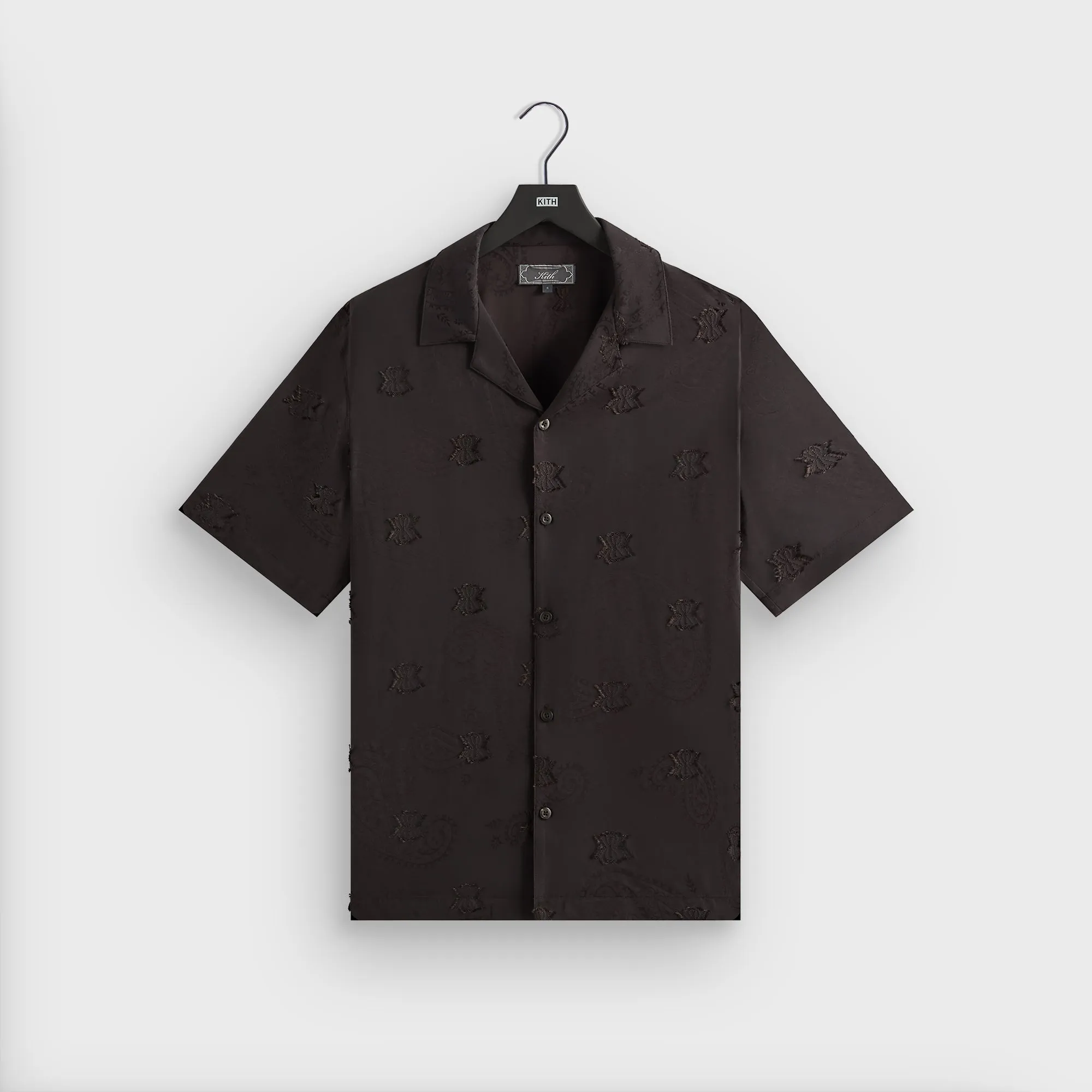 mix and match Non-Iron Kith Short Sleeve Thompson Camp Collar Shirt - Kindling