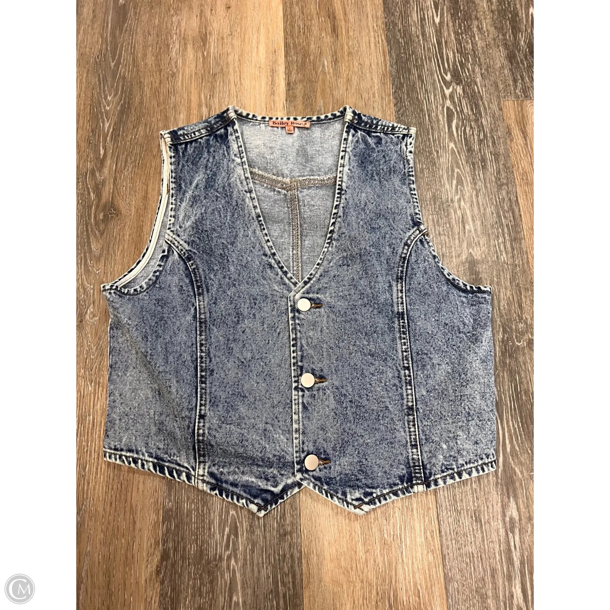 Fashion Statement Hypoallergenic Inner Layer Vest Other By Bailey Rose  In Blue Denim, Size: L