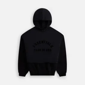 Essentials Nylon Fleece Hooded Sweater - Jet Black Toy Compact Collar Stay