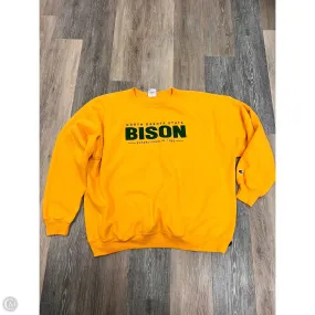 Athletic Sweatshirt Crewneck By Champion In Yellow, Size: Xxl Lightweight Layering Option