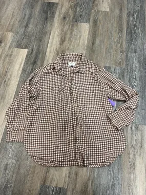 Everyday Style Blouse Long Sleeve By American Eagle  Size: L