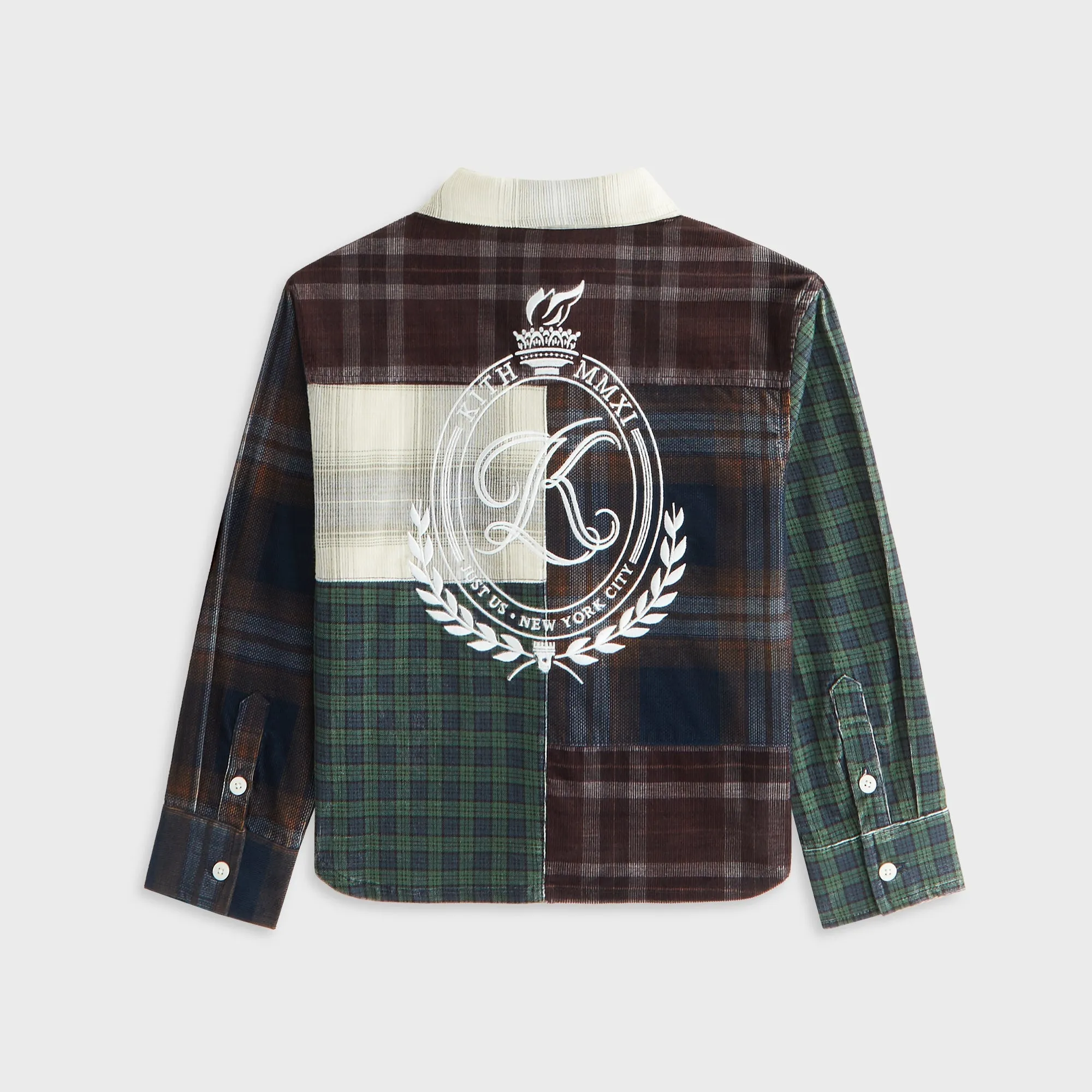 Reinforced Buttonholes Kith Kids Textured Patchwork Apollo Shirt - Multi