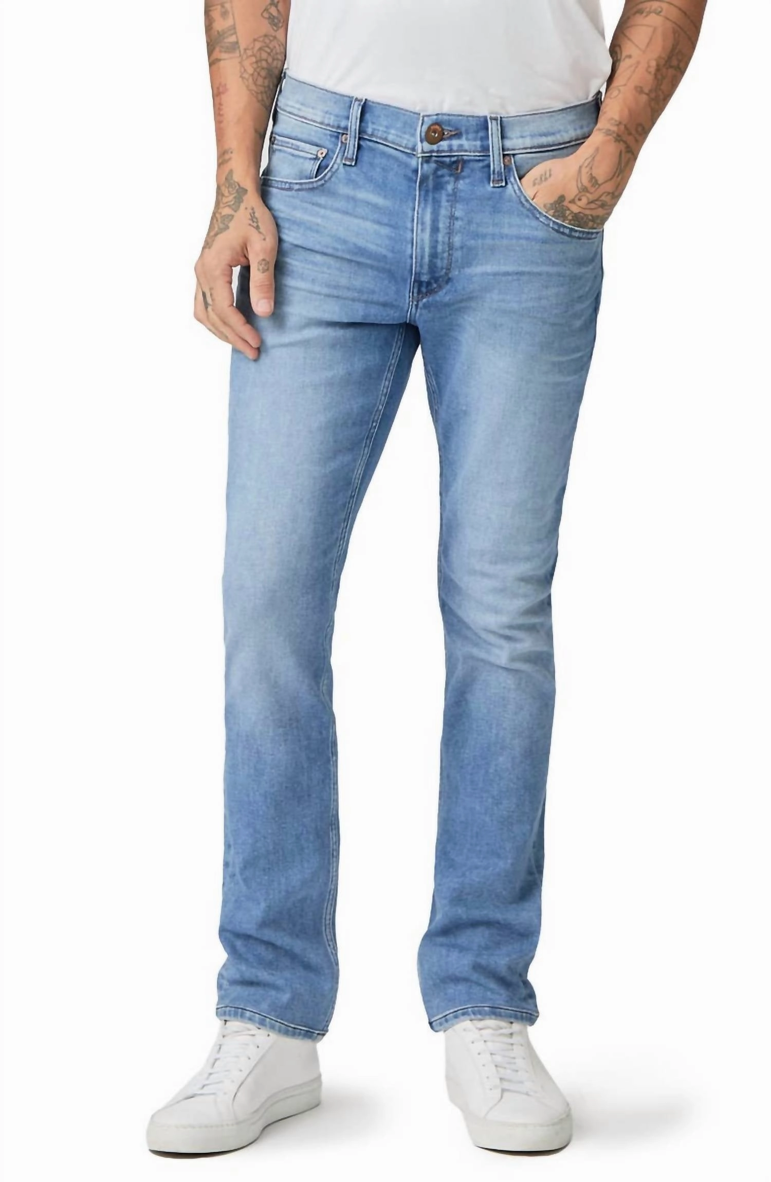 Button Fly Closure Men's Federal Porters Jeans In Blue