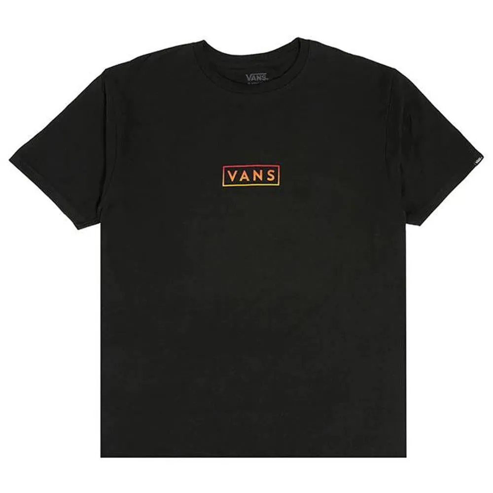 Vans Classic Easy Box T-Shirt - Black/True Red/Golden Yellow Anti Pilling Finish Sporty Top