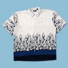 Y2K Dragon Shirt XXL Adjustable Cuff Closure