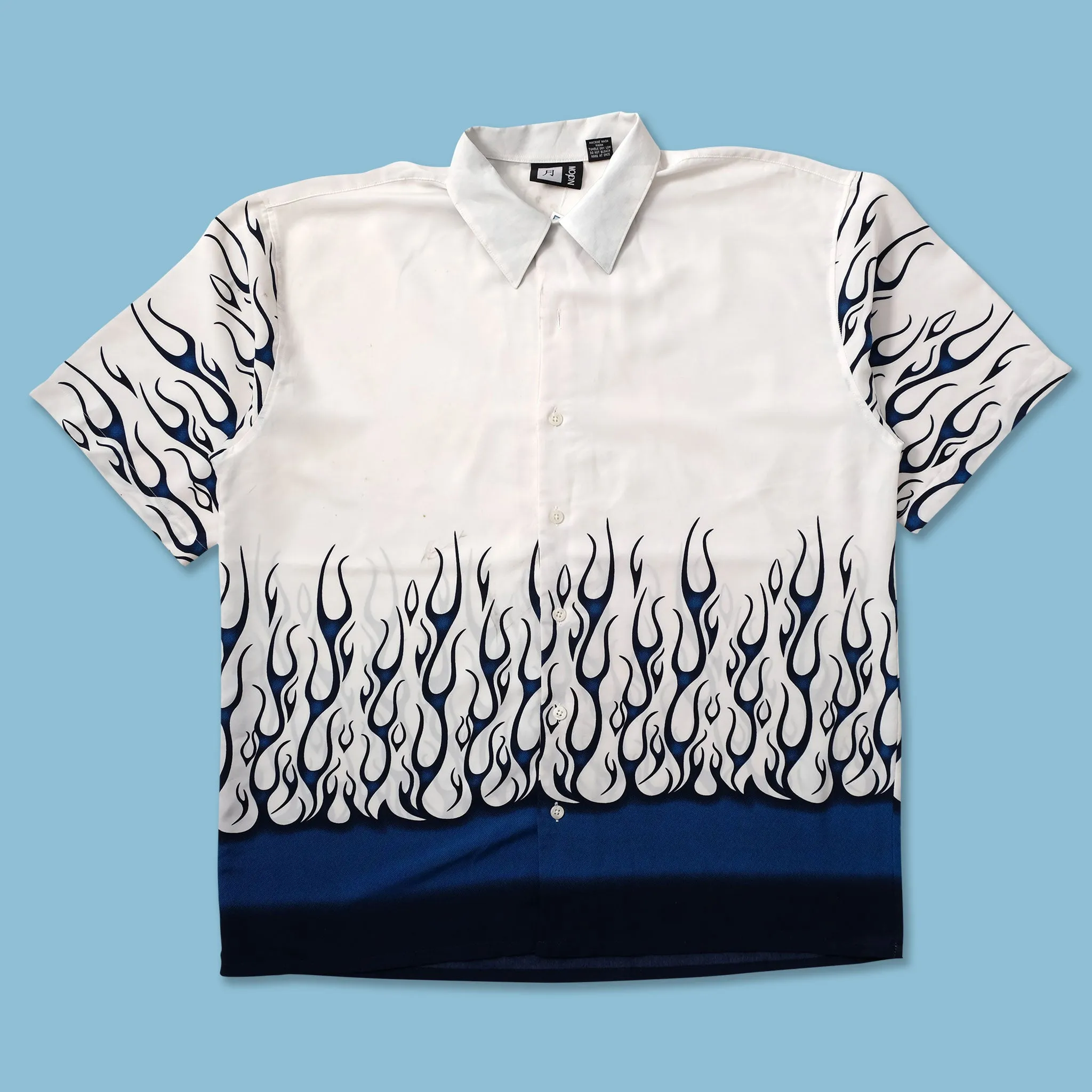Y2K Dragon Shirt XXL Adjustable Cuff Closure