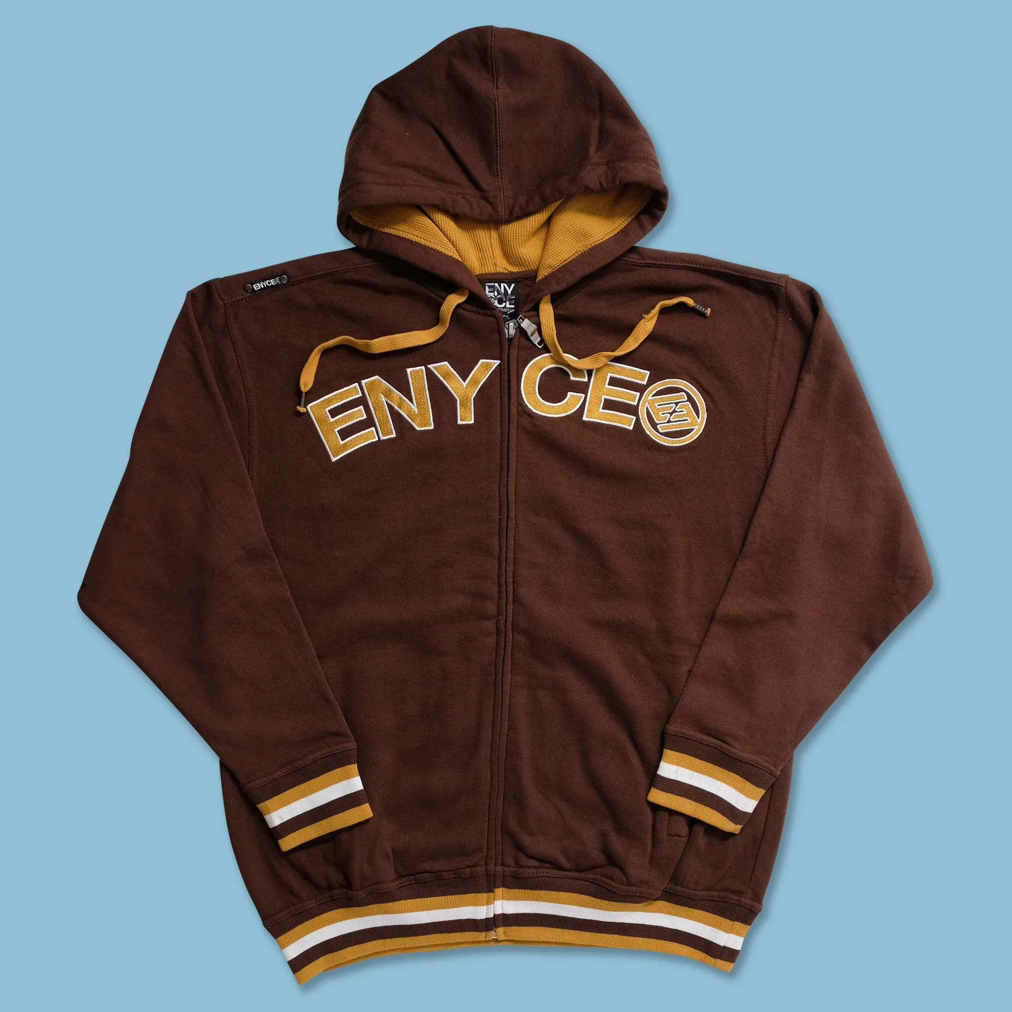 snap buttoned full sleeve Y2K Enyce Zip Hoody Large