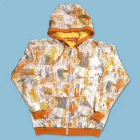 Y2K Five Pointz Zip Hoody fuzzy texture