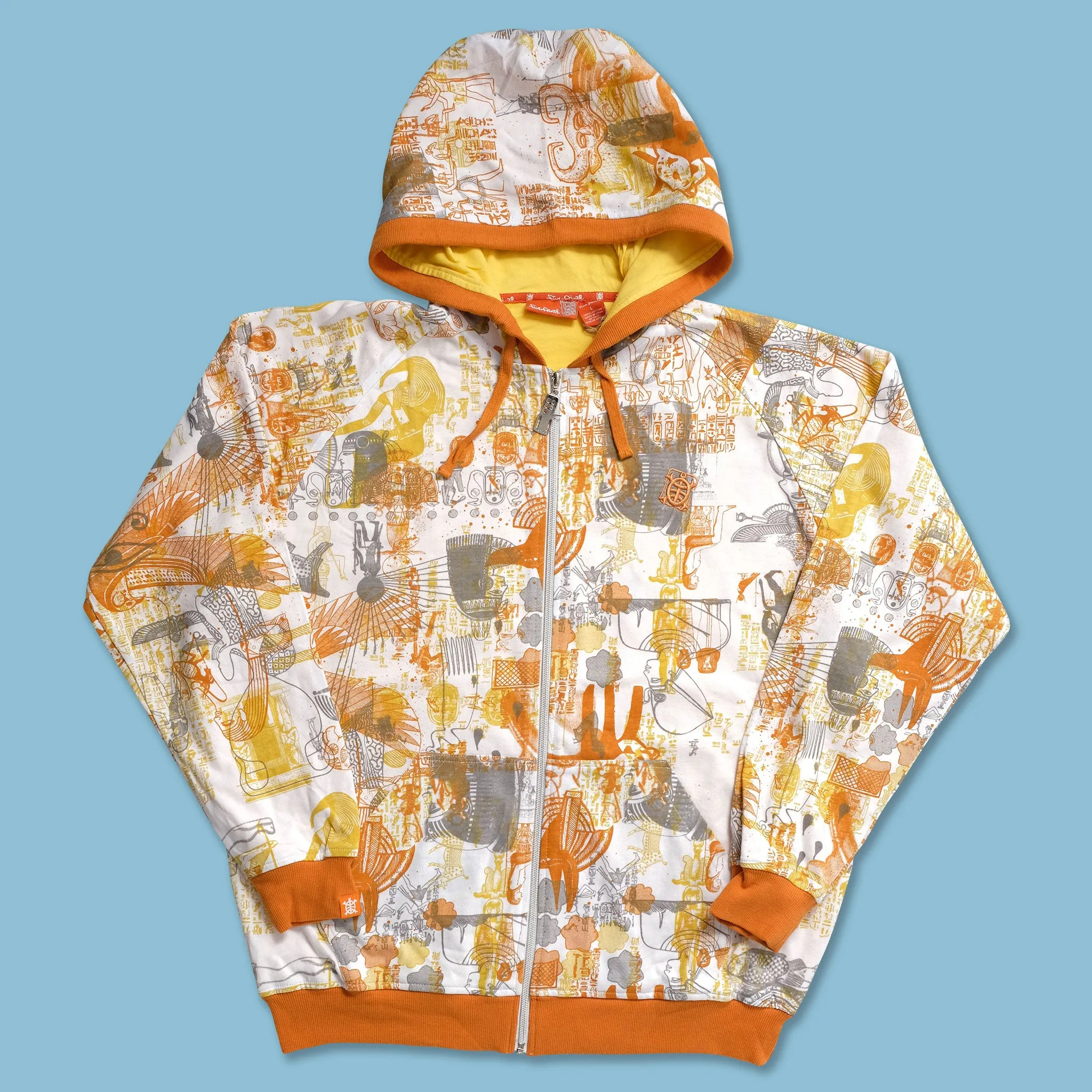 Y2K Five Pointz Zip Hoody fuzzy texture