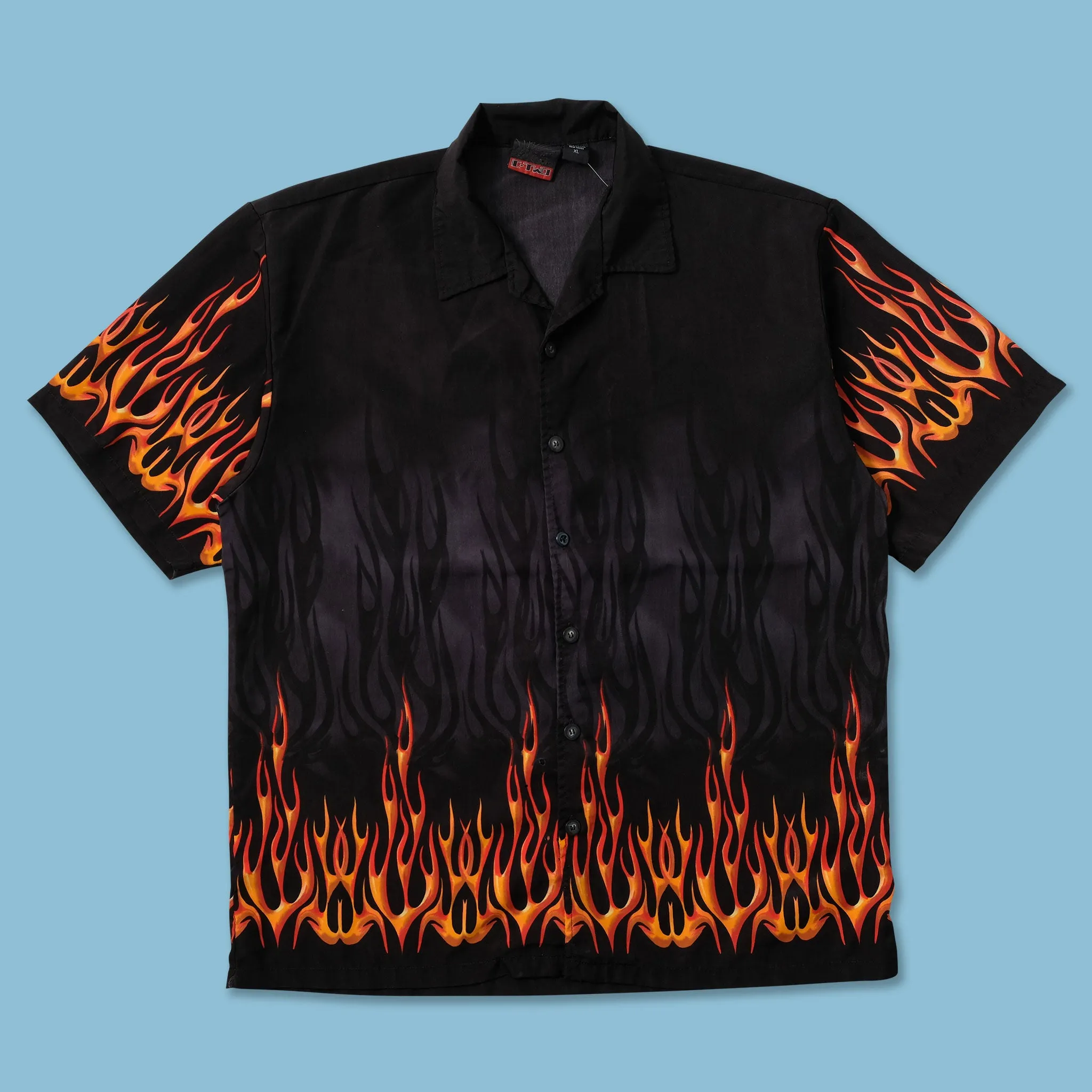 Interview Ready Timeless elegance Y2K Flames Shirt XXL